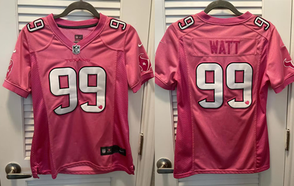 Men's Houston Texans Active Player Custom Pink Stitched jersey Men's Houston Texans Active Player Custom Pink Stitched jersey